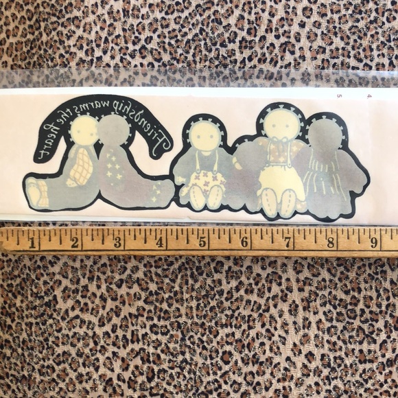 FINAL PRICE-NWT iron on fabric friendship/folk doll design - Picture 4 of 7